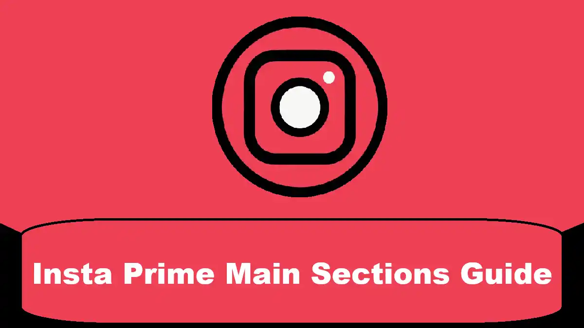 Insta Prime Main Sections Guide